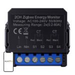 Avatto compteur d&rsquo;énergie intelligent bi-directionnel ZigBee ZWPM16-2