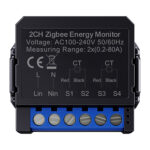 Avatto compteur d&rsquo;énergie intelligent bi-directionnel ZigBee ZWPM16-2
