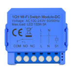 Module de commutation WiFi 1 canal avec contact sans tension Avatto WSM16-DC32V-1