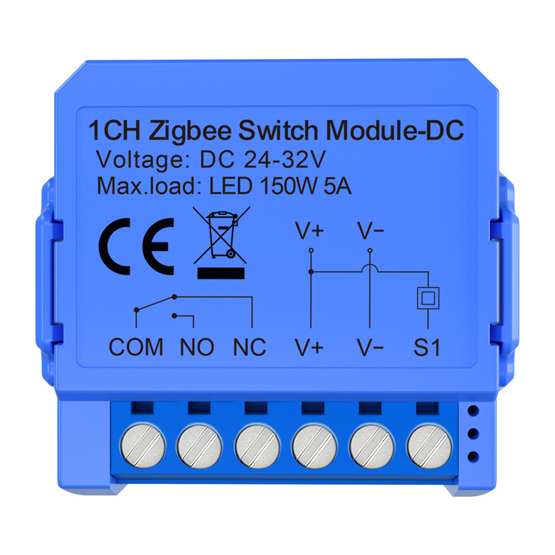 Avatto ZWSM16-DC32V-1 module de commutation ZigBee 1 canal avec un contact sans potentiel - Ypsilon Computers