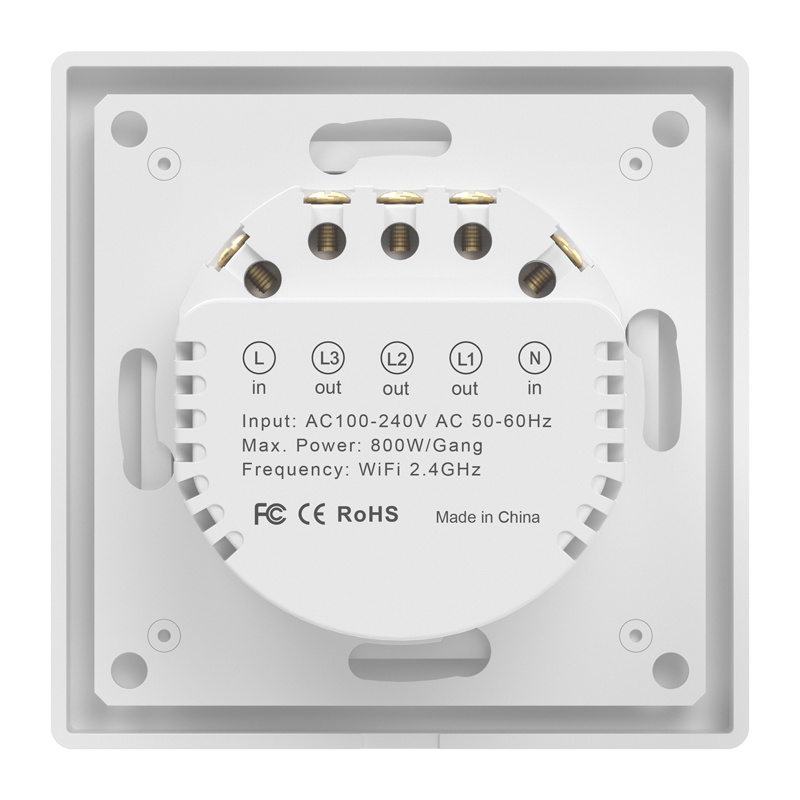 Avatto TS20-EU-W3 Interrupteur lumineux tactile WiFi - Ypsilon Computers