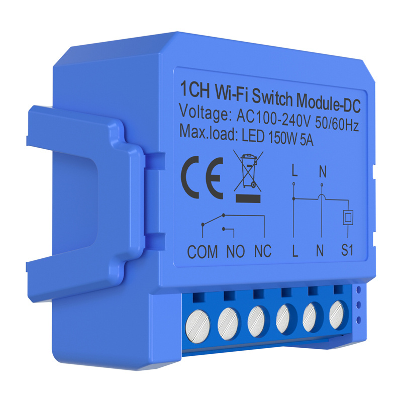 Module d'interrupteur WiFi intelligent 1 canal avec contact DC sans tension Avatto WSM16-DC-1 - Ypsilon Computers