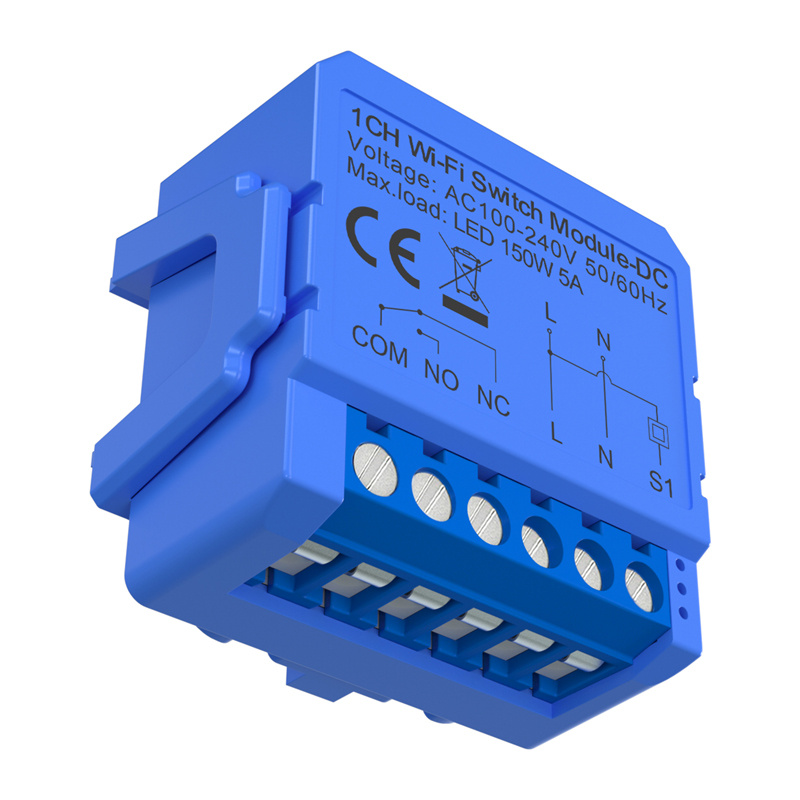 Module d'interrupteur WiFi intelligent 1 canal avec contact DC sans tension Avatto WSM16-DC-1 - Ypsilon Computers