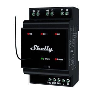 Shelly Qubino Wave Pro 3 Z-Wave Relais DIN à 3 canaux