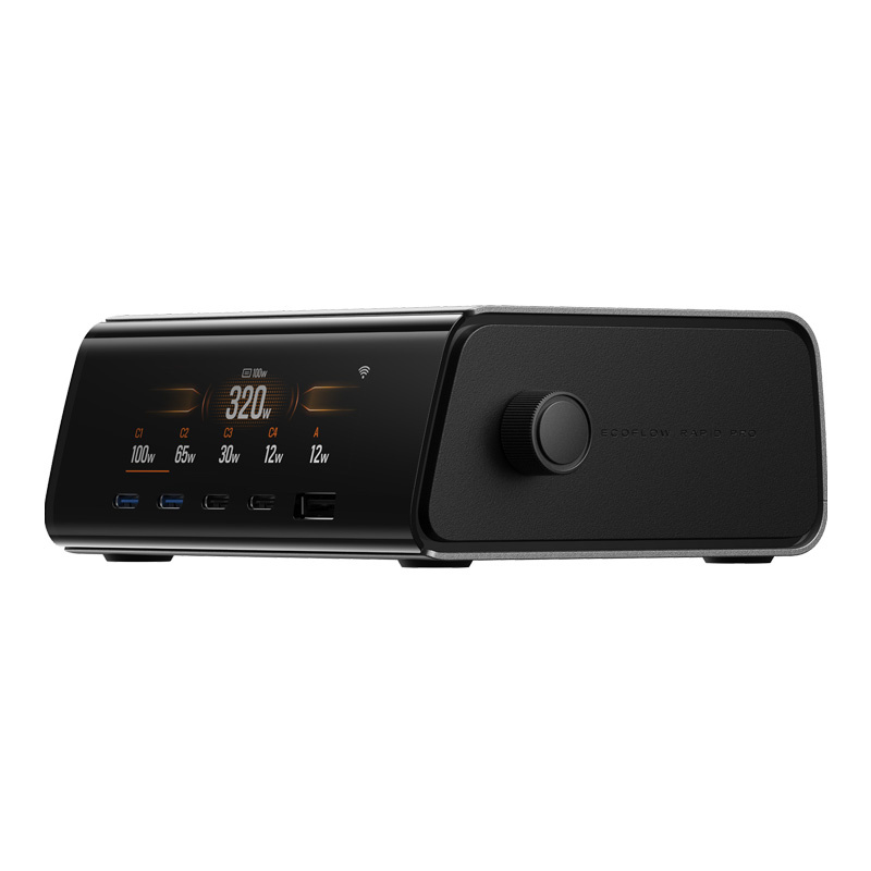 Station d'accueil EcoFlow RAPID Pro 320W, 4xUSB-C, 1xUSB-A, GaN - Ypsilon Computers