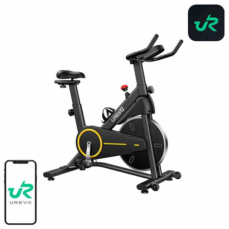 UREVO T1 vélo d'exercice (noir et jaune) - Ypsilon Computers