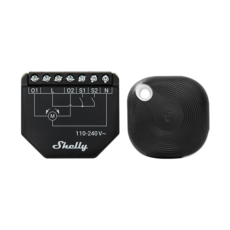 WiFi Shelly Shutter + Bouton BLU Tough 1 contrôleur de stores/rideaux - Ypsilon Computers