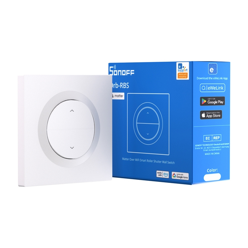 Interrupteur mural intelligent pour volets roulants SONOFF MINI-RBS-E Matter - Ypsilon Computers