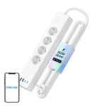 Meross MSP844(EU) multiprise intelligente à chargement rapide, 4 prises + 2x USB-A + 2x USB-C (Matter)