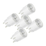 Ensemble de 5 prises intelligentes Shelly Plug S MTR Gen3 12A (blanc)