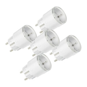 Ensemble de 5 prises intelligentes Shelly Plug S MTR Gen3 12A (blanc)