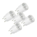 Ensemble de 5 prises intelligentes Shelly Plug S MTR Gen3 12A (blanc)