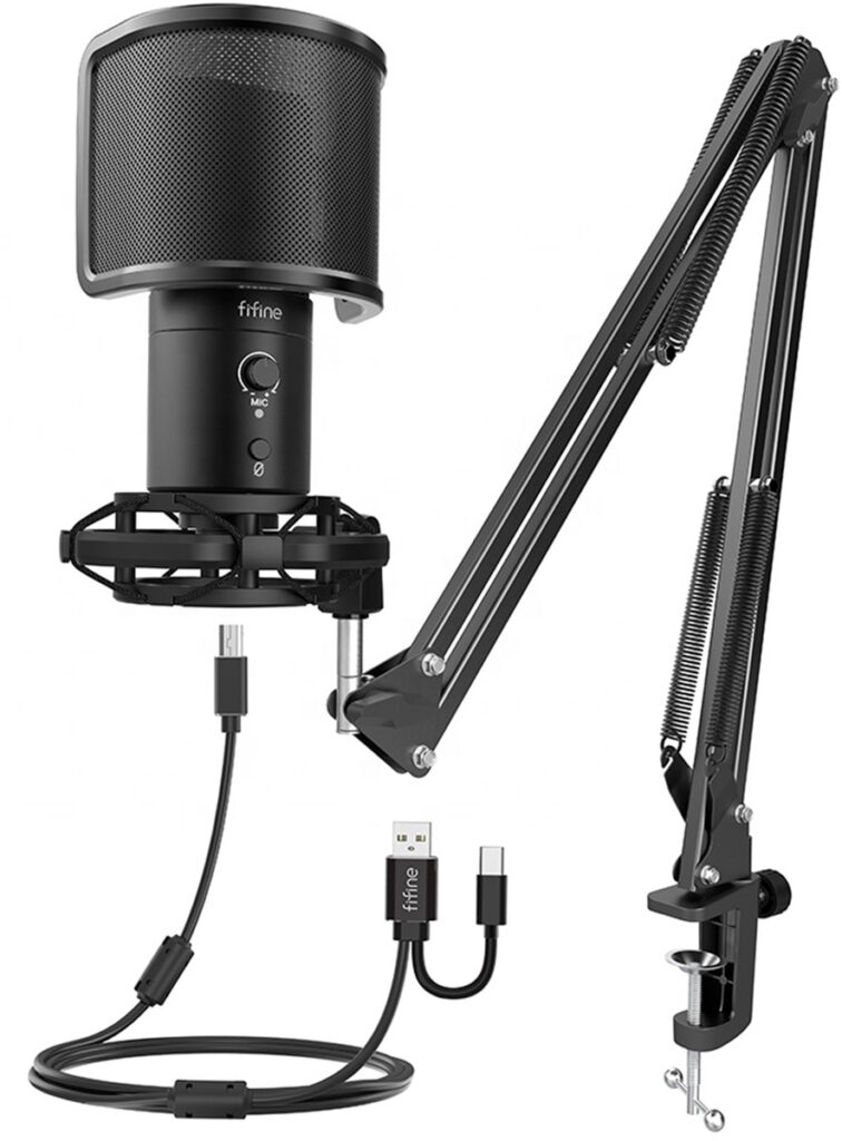 Microphone à condensateur Fifine T683 (noir)