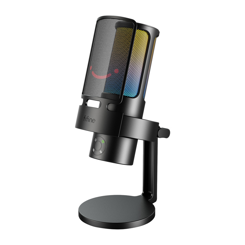 Microphone à condensateur Fifine A8 avec support (noir) - Ypsilon Computers