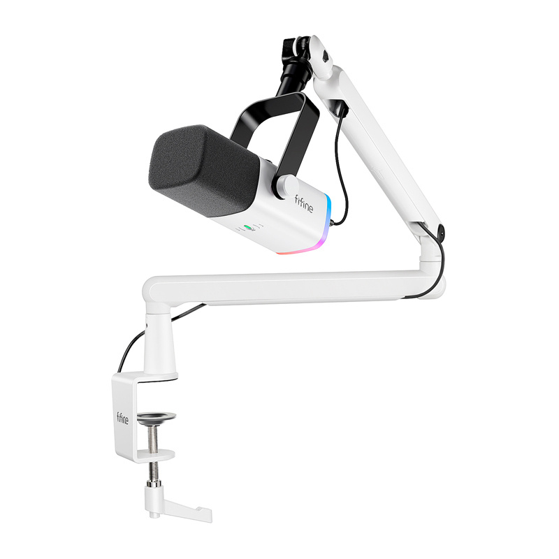Microphone dynamique Fifine TAM8W (blanc) - Ypsilon Computers