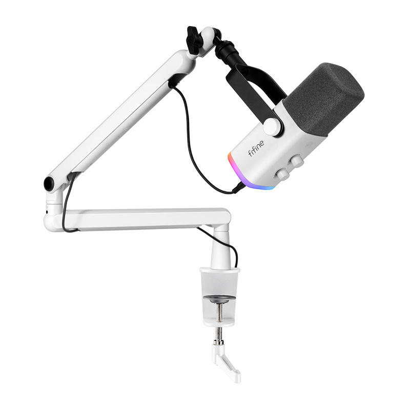 Microphone dynamique Fifine TAM8W (blanc) - Ypsilon Computers