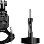 Support de Volant PULUZ en Aluminium 360° pour Caméras Sportives (Noir)