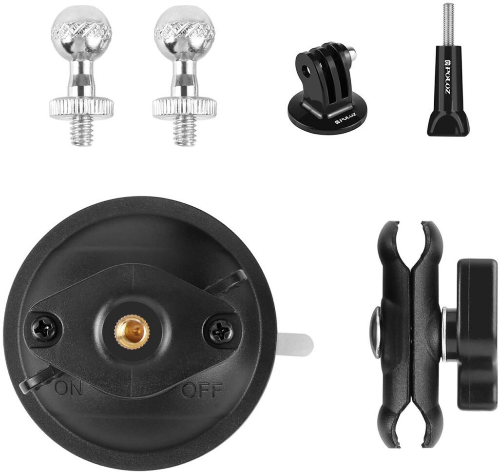 PULUZ Support de Trépied à Bras Magique avec Ventouse (Noir)