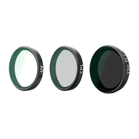 Telesin ensemble de filtres CPL/VND8/UV pour DJI Osmo Action 6 (3 pcs.) - Ypsilon Computers