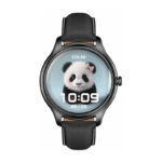 COLMI L28 Montre Intelligente (bracelet en silicone noir + bracelet en cuir noir)