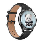 COLMI L28 Montre Intelligente (bracelet en silicone noir + bracelet en cuir noir)