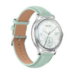 COLMI L28 Montre Intelligente (Argent-vert + bracelet en cuir vert)