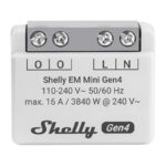Mètre d&rsquo;énergie Shelly EM Mini Gen4 WiFi/Matter