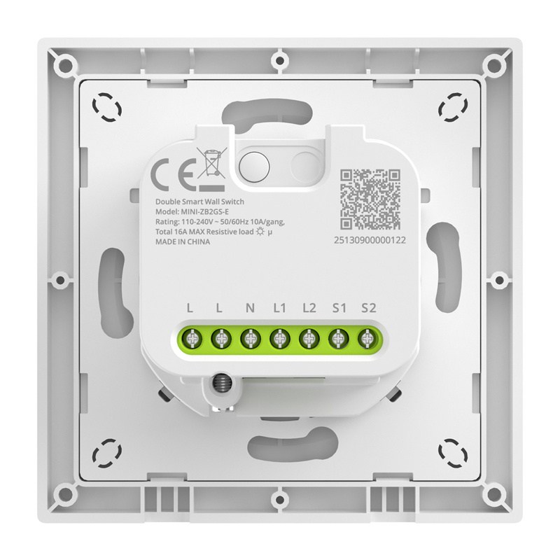SONOFF MINI-ZB2GS-E Interrupteur Mural ZigBee à Double Canal - Ypsilon Computers