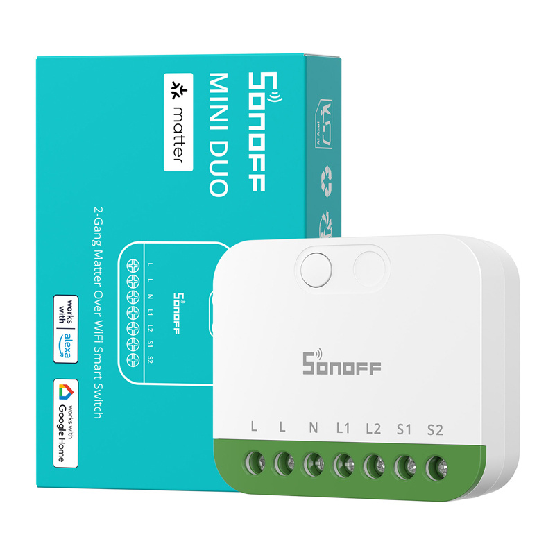 Sonoff MINI-2GS Matter interrupteur mini à deux canaux - Ypsilon Computers