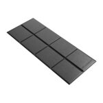 Tapis de fitness Urevo, 160 cm x 65 cm (noir)