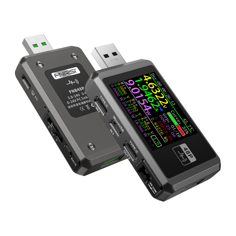 FNIRSI FNB48P Testeur de Port USB Noir - Ypsilon Computers