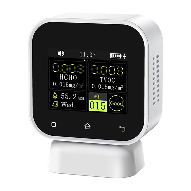 Moniteur de qualité de l'air intérieur 4-en-1 Détecteur de formaldéhyde avec écran tactile FNIRSI SFD-02 - Ypsilon Computers