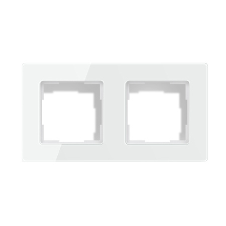 Avatto cadre d'interrupteur lumineux TS20 à 2 prises (blanc) - Ypsilon Computers