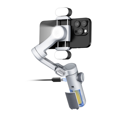 Stabilisateur AOCHUAN X Pro avec éclairage RGB (Gris) - Ypsilon Computers
