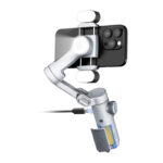 Stabilisateur AOCHUAN X Pro avec éclairage RGB (Gris)
