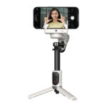 AOCHUAN M1 Pro Stabilisateur avec Éclairage RGB (Blanc)