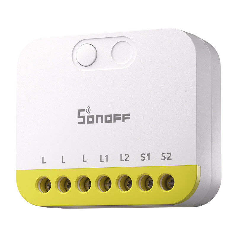Mini commutateur deux canaux sans N Sonoff MINI-ZB2GS-L ZigBee - Ypsilon Computers