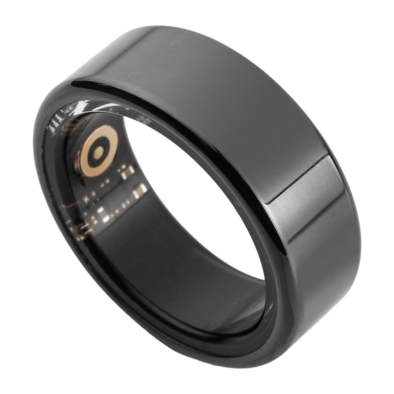 COLMI R02 Bague Intelligente, taille 11, 20.3 mm (noir) + étui de chargement - Ypsilon Computers