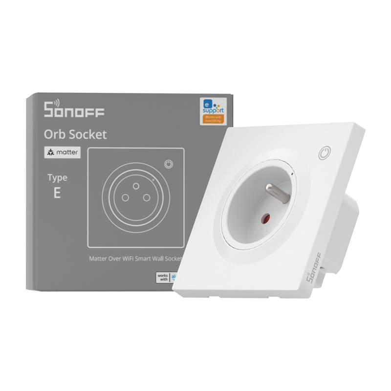 Sonoff WS01TPE-E Prise Murale Intelligente WiFi (Type E) - Ypsilon Computers