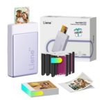 Kit d&rsquo;imprimante photo portable Liene Pearl N200 Pro 2×3&Prime; (Violet)