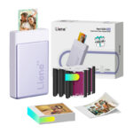 Kit d&rsquo;imprimante photo portable Liene Pearl N200 Pro 2×3&Prime; (Violet)