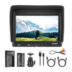 NEEWER F100 Moniteur de Terrain + Chargeur USB + Kit de Batterie