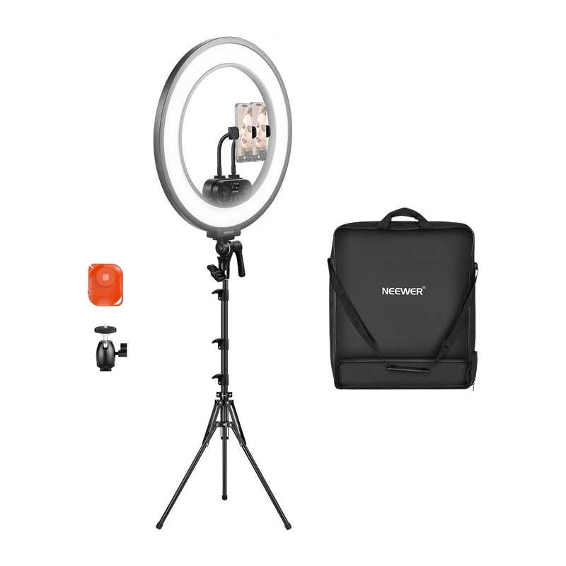 Neewer RL45B Kit de Lumière Anneau LED Ultra-Fin 45W 18″ - Ypsilon Computers