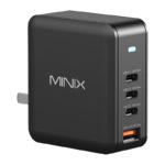 Chargeur mural Minix P165 GaN avec 3 ports USB-C et 1 port USB-A