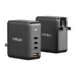 Chargeur mural Minix P165 GaN avec 3 ports USB-C et 1 port USB-A