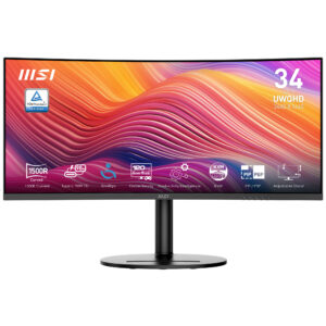 Modern MD342CQP Black 34i VA Non-touch 3y Warranty 120Hz 4ms 2xHDMI DPTilt Swive Height Pivot 2 Speaker