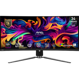 MAG 341CQP QD-OLED 34.18i QD-OLED Curve 1800R 3440x1440 175Hz NA Tilt/Height/Swivel/Type C Display/HDR 400 3y Warranty