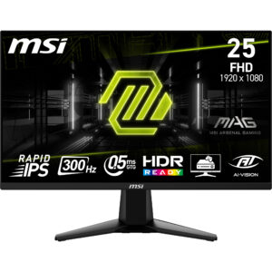 MAG 255XF 24.5i Rapid IPS Flat 1920x1080 300Hz 1ms 3y Warranty