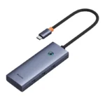 Hub 5-en-1 Baseus UltraJoy Series USB-C vers HDMI 4K@30Hz + 3x USB 3.0 + 1x PD (gris)