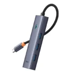Hub 5-en-1 Baseus UltraJoy Series USB-C vers HDMI 4K@30Hz + 3x USB 3.0 + 1x PD (gris)